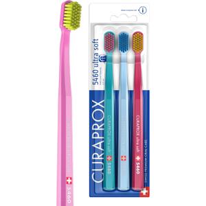 Curaprox CS 5460 Ultra-Soft Toothbrush for Sensitive Teeth & Gums | Gentle Plaque Removal | 1-Pack |Random Colour