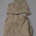 Mens Linen Suit 2 Piece Short Suits for Men Casual Summer Beach Groom Wedding Suit Linen Vest Shorts Set (4X-Large, Champagne)