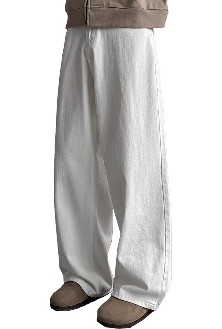 Unisex Y2K Baggy Jeans Hip Hop Skater Jeans Vintage Dance Skateboard Pants Loose Fit Denim Jeans M Unisex Y2K Baggy Jeans Hip Hop Skater Jeans Vintage Dance Skateboard Pants Loose Fit Denim Jeans M