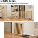 Extra Wide Dog Gates for Doorways, Bamboo Dog Gates for the House Stairs, Freestanding Pet Gates for Dogs, Doogie Puppy Fence Gate