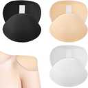 Classicseali 3 Pairs Shoulder Pads for Women,1.5 cm Thickness Womens Shoulder Pads,Self-Adhesive Breathable Shoulders Pad for Women, for Woman and Men's Leaning High and Low Shoulders Shirt T-Shirt