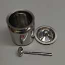 KSJONE Stainless Steel Oil and Ghee Container for Kitchen I Multipurpose Oil Container with Lid I Capacity of 13 oz