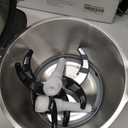 Ganiza Food Processor, 2-Speed Food Chopper Meat Grinder with 8 Cup Stainless Steel & 8 Cup Glass Bowls, Upgraded Button & Smart Overheat Protection Light - Includes Clean Brush, 2 Sets of Blades (Silver)