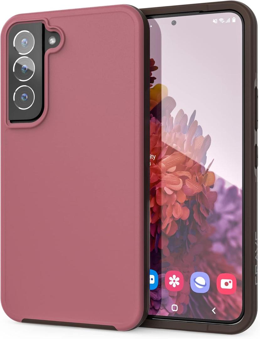 Crave Slim Guard for Galaxy S22 Case, Shockproof Case for Samsung Galaxy S22, S22 5G (6.1 inch) - Berry