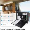 WF-8735-AD 30 Amp Power Converter Charger Replacement for RV Trailer Camper Caravans Travel, 35 Amp DC Output