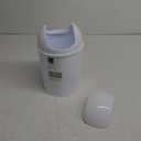 Umbra 1.25 Gallon Mini Waste Can with Removable Swing-Top Lid - Small Garbage Bin for Kitchen, Bathroom, Bedroom, Office - Compact Trash Can Fit Under Tables & Counters - White