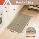 COSY HOMEER-Kitchen-Rugs-and-Mats 20"x30" Non Slip Kitchen Mats for Floor Absorbent Kitchen Rug Washable Kitchen Standing Floor Mat for Sink Mat,Throw Rug,Entry,Laundry,Beige