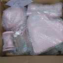 Set of 9 Cake Stands Metal Cupcake Stand Set Multiple Styles Candy Fruit Display Tower Dessert Plate Cake Serving Tray for Birthday Party Wedding Anniversary Baby Shower Engagement (Pink)