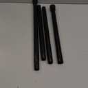 Black Tension Curtain Rod 30 to 64 Inch,Adjustable Curtain Rod,Shower Tension Curtain Rod No Drilling,7/8" Spring Curtain Rods for Windows Closet Doorway Door