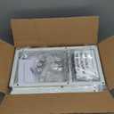 Furologee 30'' Entryway Table, White Console Table with Storage, Narrow Sofa Table with 2 Drawers and 2 Shelves for Hallway, Living Room, Bedroom, Foyer, Couch, Tv (30.7"L x 9.4"D x 31.7"H)