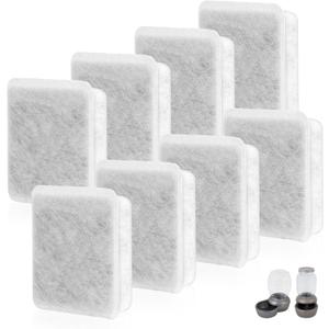 Pet Fountain Charcoal Water Filter Replacement, Dog Cat Water Bowl Filter Pet Water Filter Fit for Gravity Waterer Bowls Pack of 8