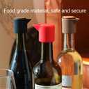 Ultimate Leakproof Wine & Champagne Stopper Set - Durable Silicone Beverage Bottle Sealers, Airtight Portable Wine Savers for Home, Bar, Restaurant, Festivals & New Year Celebrations 3PCS (Brown)