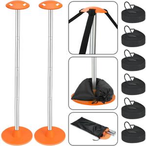 Tuszom 2 Pack Adjustable 1-1/8" D Load-Bearing Steel Boat Cover Support Pole System with Anti-UV Straps, Storage Bag and 9" D Stable ABS Base for Pontoon/Jon Boat Cover/Bimini Tops Tuszom 2 Pack Adjustable 1-1/8" D Load-Bearing Steel Boat Cover Support Pole System with Anti-UV Straps, Storage Bag and 9" D Stable ABS Base for Pontoon/Jon Boat Cover/Bimini Tops