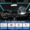 Windshield Sun Shade for KIA Optima 2016-2020, Car Front Window Sunshade with 240T Sun Visor Protector Blocks UV Rays Heat Sun Shield Accessories