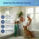 SUSTAINAURA Heavy Duty Clear Shower Curtain Liner 72x72 Waterproof, Quick Dry, Odor Free, Eco Friendly, Non-Toxic with 3 Weighted Magnets & 12 Rustproof Grommets Bathroom Accessories