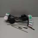 4 Pack 8 Patterns Christmas Decorations with 32 Lollipop Christmas Lights, Solar Christmas Lights Outdoor Waterproof with 8 Modes, Christmas Peppermint Candy Pathway Yard Decor for Garden/Lawn/Patio