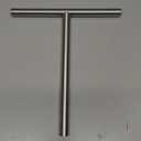 Bath Hand Towel Holder Standing, 13 Inch T-Shape Towel Bar Rack Stand, SUS304 Stainless Steel Brushed Finish,Tower Bar for Bathroom Kitchen Vanity Countertop (Silver)