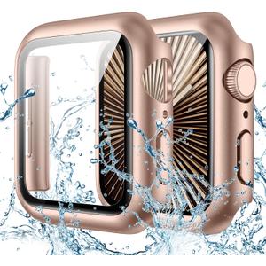 Goton Waterproof Case Compatible for Apple Watch Series 11/10 Screen Protector 42mm, Hard Bumper with Tempered Glass for iWatch 11 Cover 42 mm