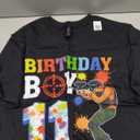 11 Year Old Paintball Boy 11th Birthday Party T-Shirt, Black, S