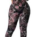 SxClub Clubwear Sexy Jumpsuit for Women Bodycon Long Sleeve See Through Long Skinny Pants for Evening Party (XX-Large, Black/Floral)