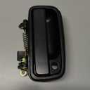 Gledewen Upgraded Metal Exterior Door Handle, Right Side, Compatible with 1995-2004 Toyota Tacoma, Replaces OE Numbers 79345 91318 69210-35020 TO1311117, Alloy Steel, Black