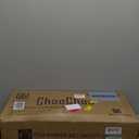 ChooChoo Bathroom Wall Cabinet, Over The Toilet Space Saver Storage Cabinet, Medicine Cabinet with 2 Door and Adjustable Shelves, Cupboard, Grey