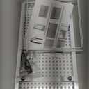 Expandable Shoe Rack Stackable Metal Pantry Storage Shelves Stand Adjustable Height Cabinet Shelf Organizer Racks Spice Shelving(1PACK/WHITE,MEDIUM)