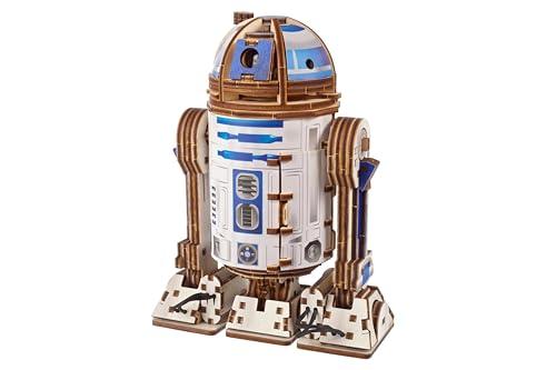 UGEARS Star Wars™ R2-D2™ 3D Wooden Puzzles for Adults - Wooden Model Kits for Adults, 3D Building Puzzle Set Adult Hobby Model Galaxy Puzzle Display Brain Puzzle Craft Kit Hobby Gift for Men and Women
