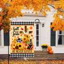 Fall For Jesus He Never Leaves Garden Flag, Double Sided Outside Yard Farmhouse Lawn Porch Decor Banner, Religious Autumn Pray Gifts for Christian, Halloween Thank You Gifts for Family Friend (Black02)