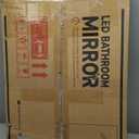 Keonjinn LED Mirror for Bathroom 20" x 28" with Frontlit and Backlit, Stepless 3 Colors Temperature & Dimmable, Double Light Strips, Tempered Glass, UL Listed LED Driver, Anti fog Frameless LED Mirror