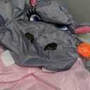 Halloween Inflatable Costumes for Adult Funny Full Body Dancing Hippo Blow up Suit with Tutu Animal Couple Costumes for Halloween Cosplay Themed Parties Carnival Events One Size