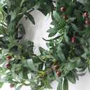 22inch Artificial Olive Wreath Olive Branch Greenery Wreath with Olive Fruit Front Door Wreaths for All Seasons for Wedding Wall Home Decor