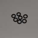 uxcell 8 Pcs Solid Nitrile Rubber Flat Washer DN65 1-5/16" OD x 7/8" ID x 7/32" Thickness Large Washers O Ring Sealing Gaskets, Industrial Flat Rubber Spacer, Black
