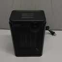 Lerat Electric Space Heater, Small Heater for Indoor Use, 1200W PTC Fast Heating Portable Heater, Overheat & Tip-Over Protection, Heating & Fan Modes for Bedroom, Office, Camping, Black