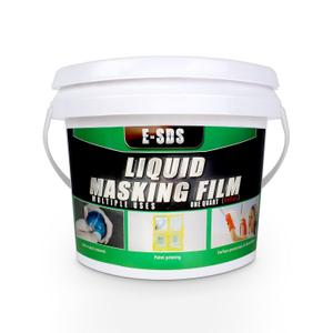 E-SDS Masking Liquid Tape, Transparent Peelable Coating, Used for Priming Window Painting, 1 Quart