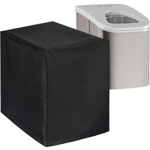 Ice Maker Cover, Universal Waterproof Shield for Countertop Appliances in Home, Garage and Office, Black