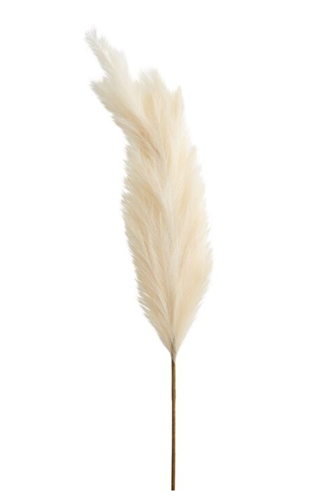 2 PCS Stems White Pampas Grass Tall Decor - Faux Pampas Grass Decor Tall for Floor Vase Boho Home Wedding Mothers Day Decoration