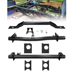 Front and Rear Fuel Tank Support Crossmember, Upper Shock Mount Crossmember Compatible with 1999-2006 Chevy Silverado 1500 & GMC Sierra 1500 2500