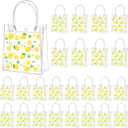 Tioncy 24 Pcs Lemon Party Favor Bags PVC Gift Snacks Bags She Found Her Main Squeeze Bridal Shower Party Favors with Handles Clear Lemon Theme Treat Goodies for Wedding Summer Supplies