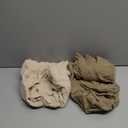 lulumoon Muslin Bassinet Sheets for Baby: Soft Bedside Sleeper Bassinet Fitted Sheets for Boys and Girls (Olive & Cream)