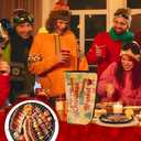 1 Pack 21in Christmas BBQ Blanket for Resting Meat Christmas Insulated Meat Resting Bag for Brisket Steaks Turkey, Pork, Xmas Gift for Dad, Husband, BBQ Lovers, Grill Accessories