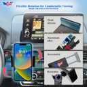 Passport Pilot Vent Phone Mount for Honda Pilot 2023-2026 | Passport 2026 Accessories | Aluminum Telescopic Air Vent Phone Holder |Thick Case Friendly Car Mount for iPhone 16/15 Pro Max, Galaxy S24