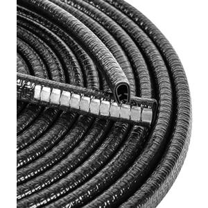 MYFAMIREA 33Ft(10M) Long Car Door Edge Guards, U Shape Edge Trim Rubber Seal Protector Car Door Protection Anti-Collision Rubber Clips Easy to Cut No Need Adhesive Fit for Most Vehicles| Black