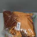 Roslynwood Velvet Orange Curtain 72 inch Length - Curtains Block Light Rod Pocket Thermal Insulated Window Drapes Set for Living Room/Bedroom/Dining Room, W52 x L72, 2 Panels