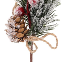 SUPVOX Pack of 1 artificial Christmas flowers, red berry stems, artificial pine stems for Christmas tree decorations and home decor