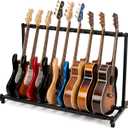 AODSK 9 Multi Guitar Stand Rack With Folding Design, Portable Black Holder for Multiple Guitars & Bass, Studio & Home Display