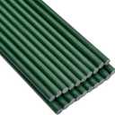 Garden Stakes 48 inch 20 Pack 0.27" Dia Solid Glassfiber Plant Support Rod Tomato Trellis Stakes (Green)