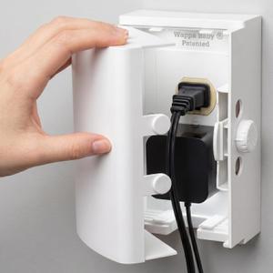 Outlet Cover BOX Baby Proofing (1-Pack) Patented Dual-Lock for Much Better Toddler Proofing, Easy Operation, Simple 3 Step Install with Included Screws. Provides Extra Space Inside for Plugs,Adapters
