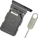 Replacement Single SIM Card Tray for Samsung Galaxy S21 5G G991U / S21 Plus 5G G996U / S21 Ultra 5G G998U (Phantom Black)