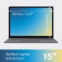 SenseAGE Magnetic Privacy Screen Protector for Surface Laptop 15 inch (6/5/4/3/2/1), Removable Anti-Glare Blue Light Filter, Compatible with Surface Laptop 15"